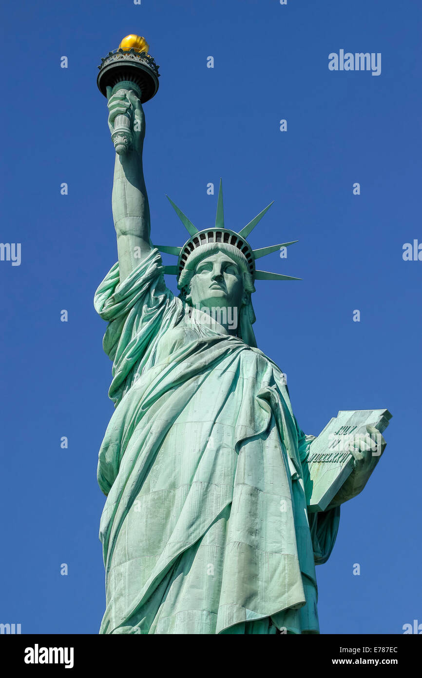 La estatua de la Libertad, el símbolo de Nueva York y los Estados Unidos. Foto de stock