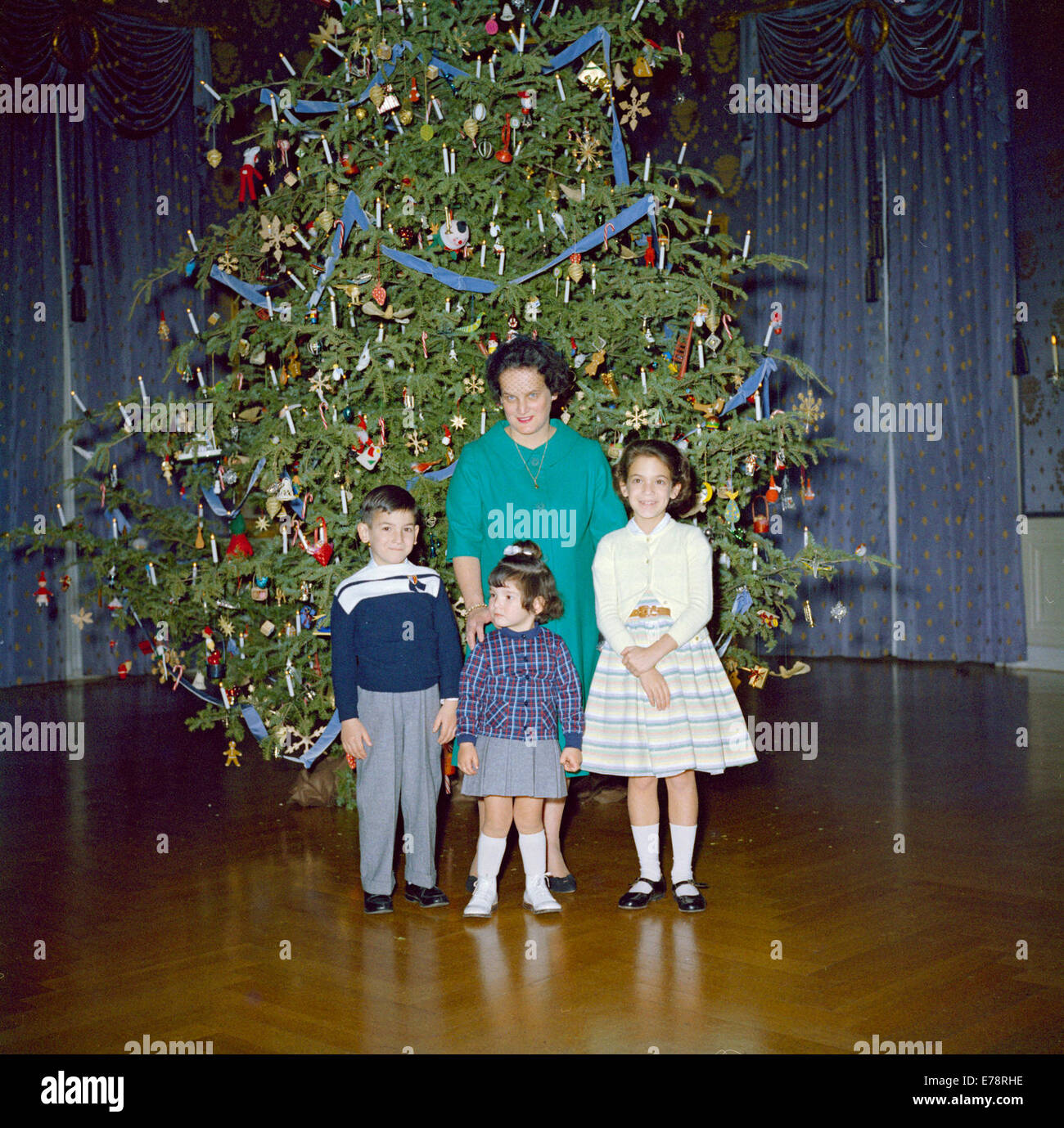 Recepción de Navidad para el personal de la Casa Blanca Foto de stock