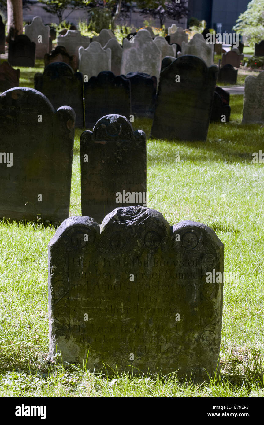 Cementerio Trinity Church. 11 Wall Street esquina carretera de Wall St