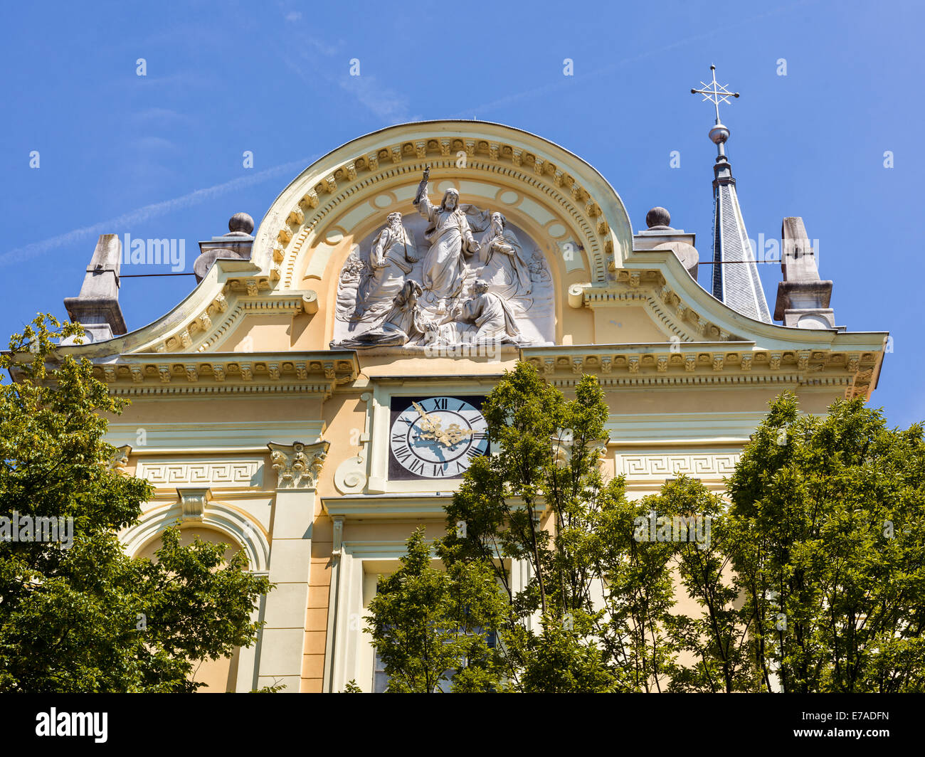 Ljubljana Eslovenia Laibach capital Eslovenia ljubljana centro turístico con vistas a la ciudad - Hasselblad H5D-50c imagen Foto de stock
