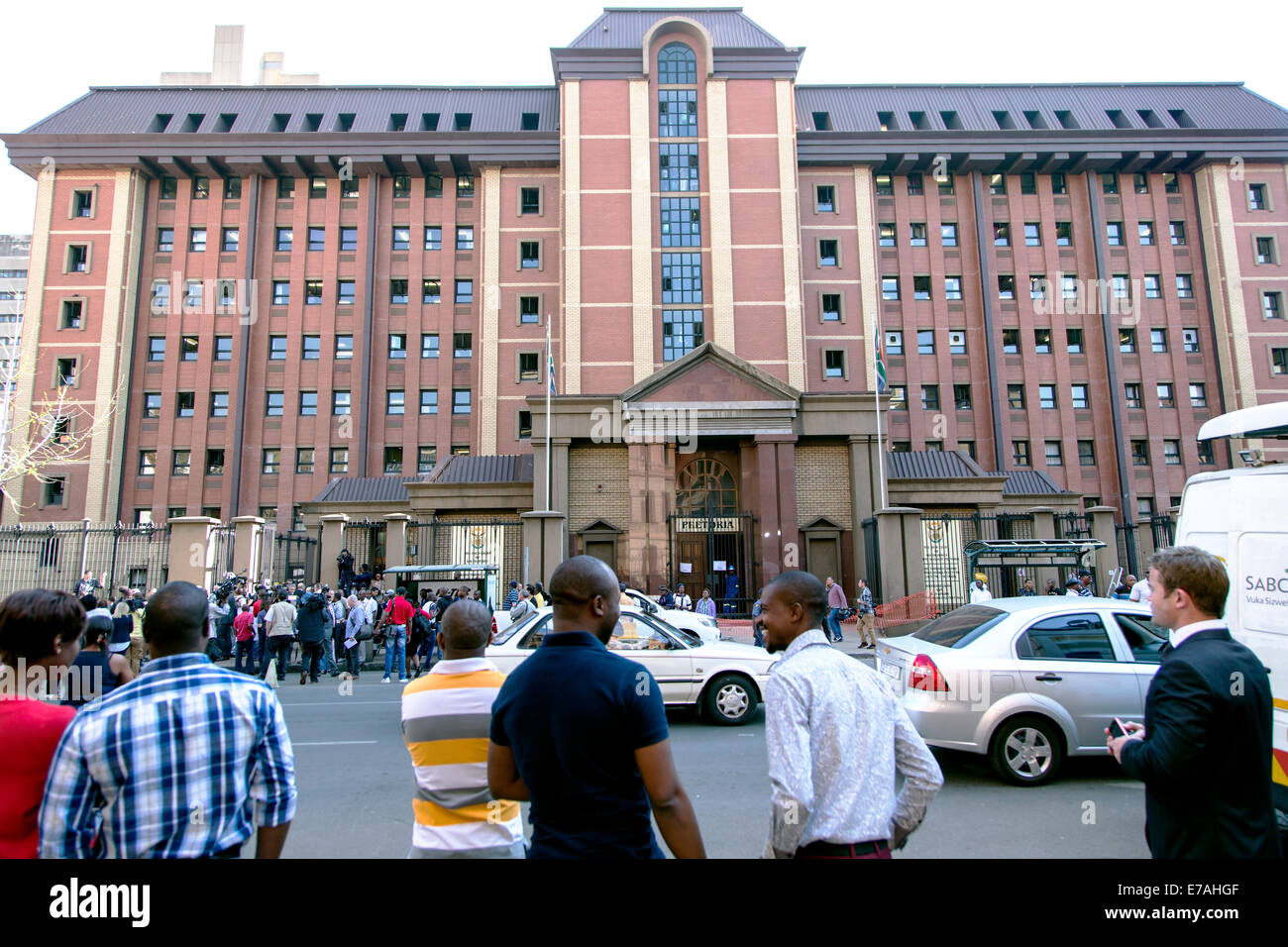 Oscar Pistorius juicio por asesinato en el Tribunal Superior de Pretoria Foto de stock