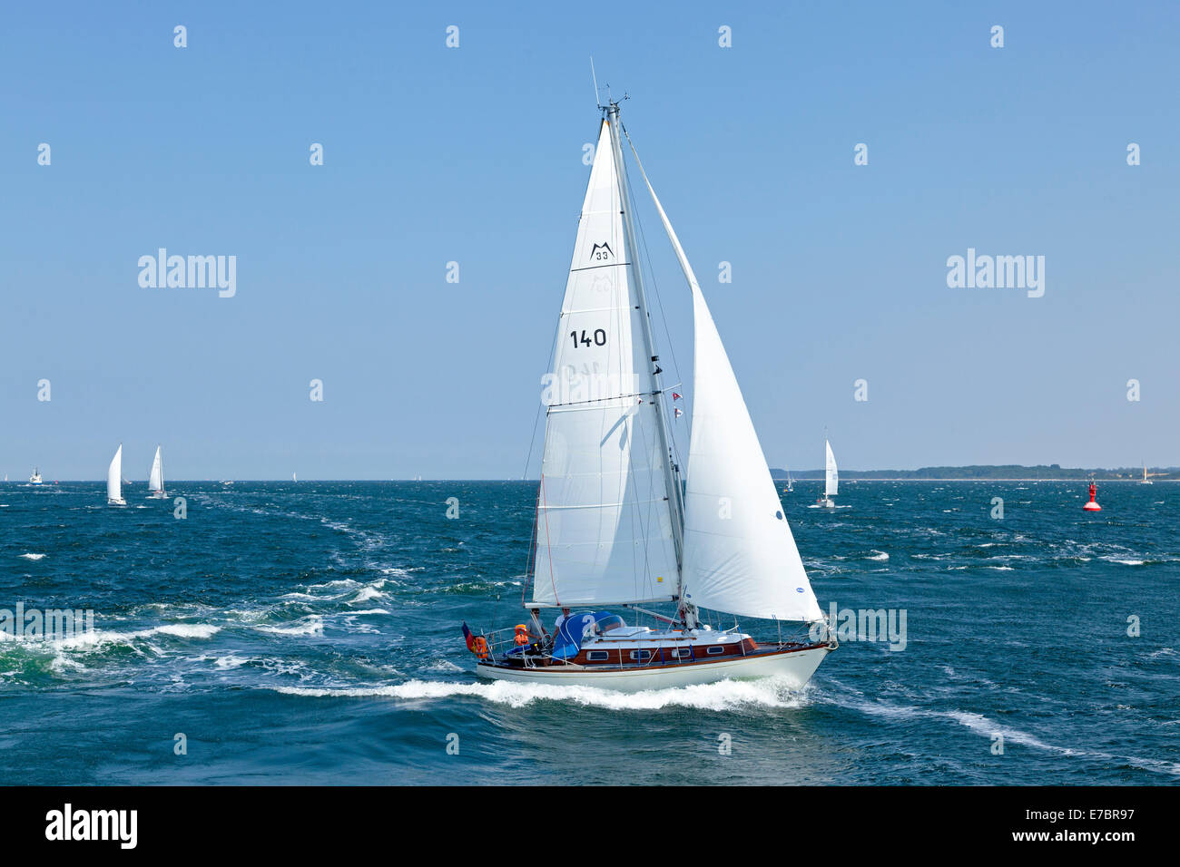 Veleros en 'Travemuender Woche", Travemuende, Schleswig-Holstein, Alemania Foto de stock