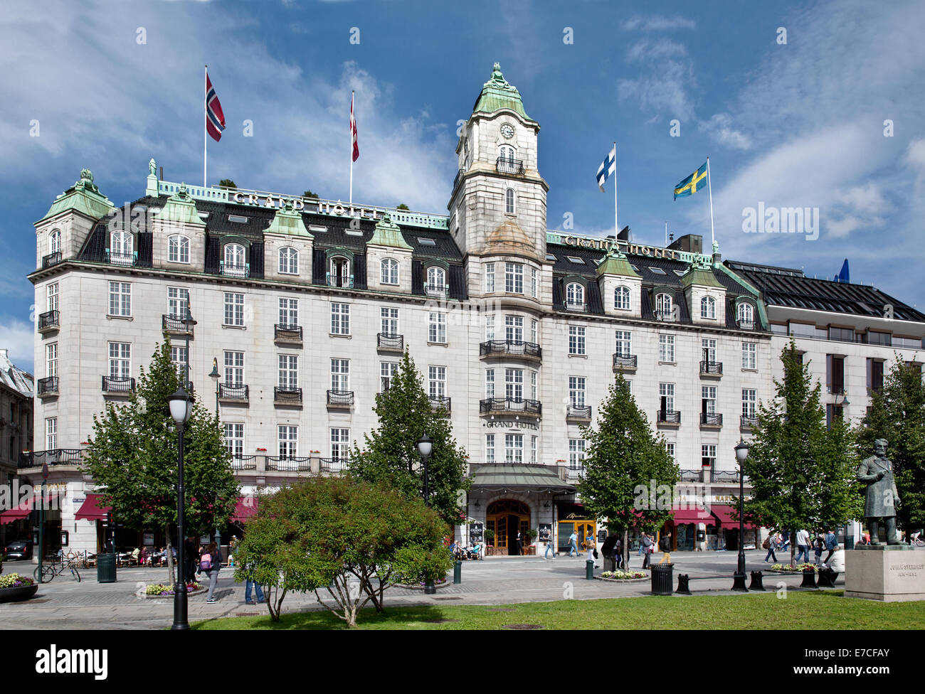 Grand Hotel, Oslo, Noruega Foto de stock