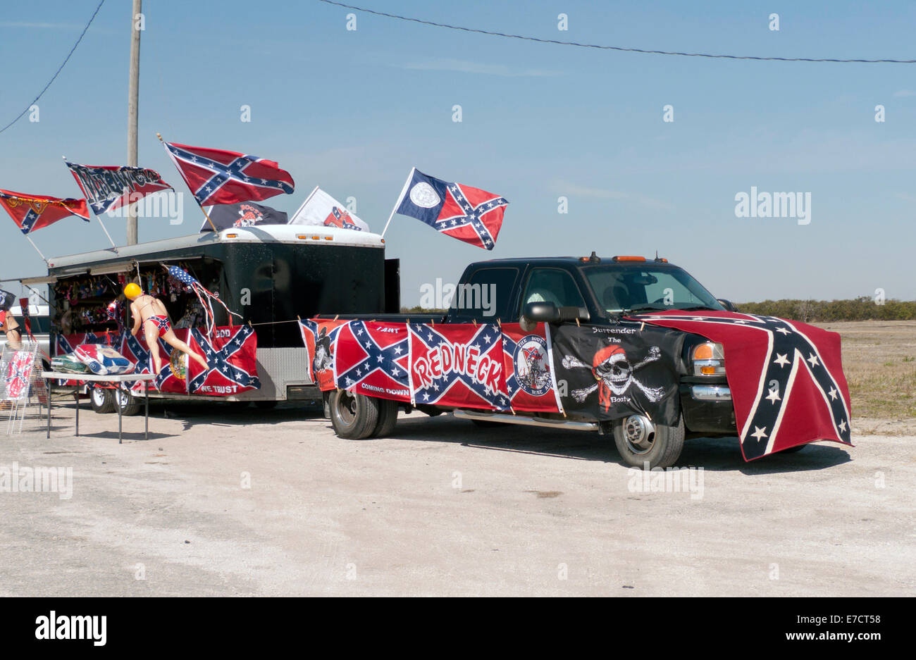 Confederate flag truck fotografías e imágenes de alta resolución Alamy