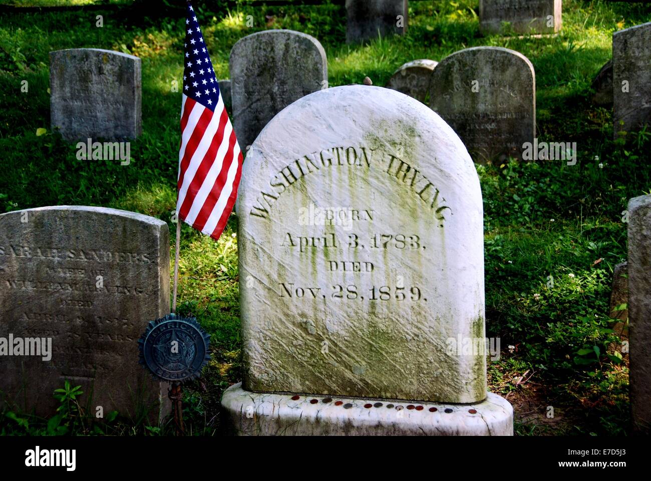 SLEEPY HOLLOW, NY la tumba del famoso escritor americano Washington