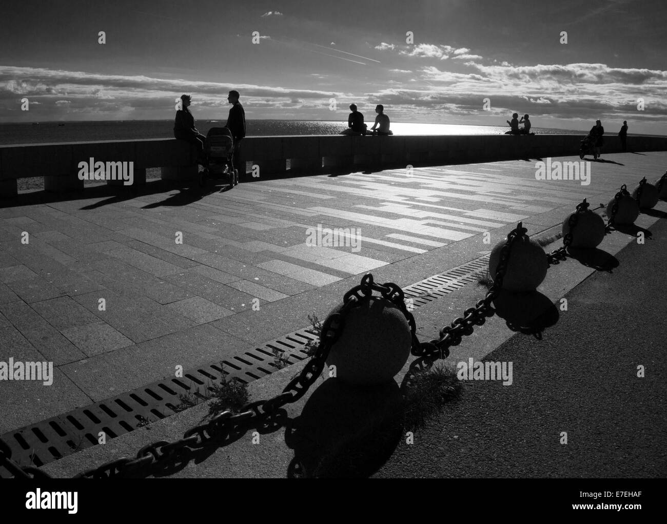 Terraplén del golfo de Finlandia Foto de stock