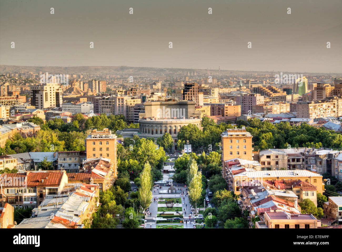 Ver a Ereván Foto de stock