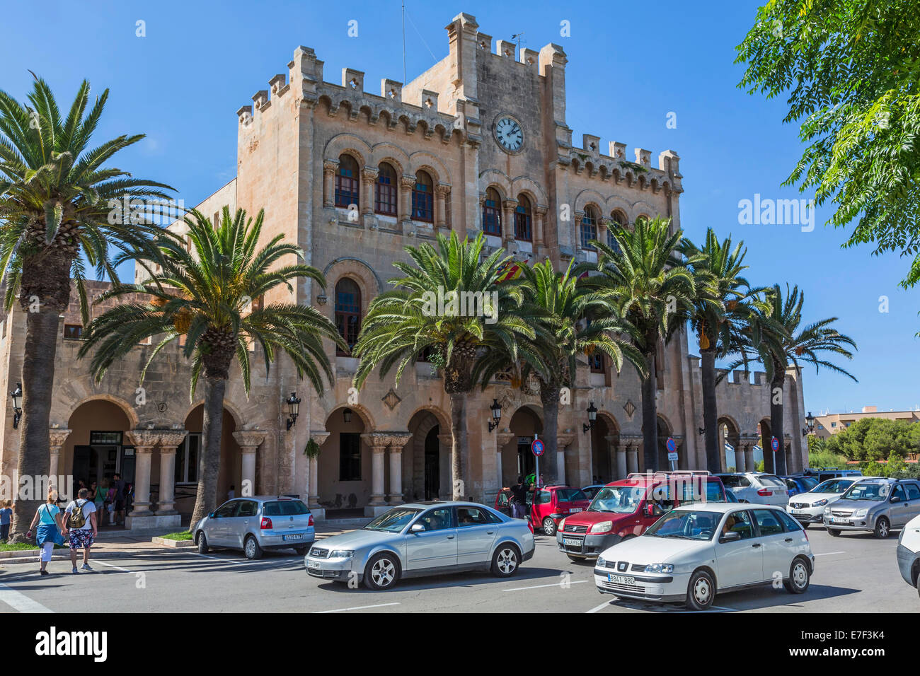 Ayuntamiento, Ciutadella, Menorca, Islas Baleares, España Foto de stock