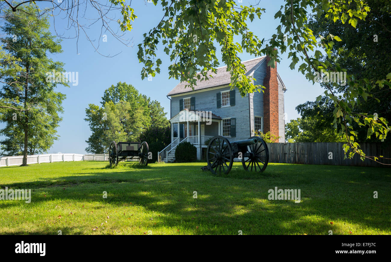 Compañeros Casa en aldea de Appomattox en Virginia Foto de stock