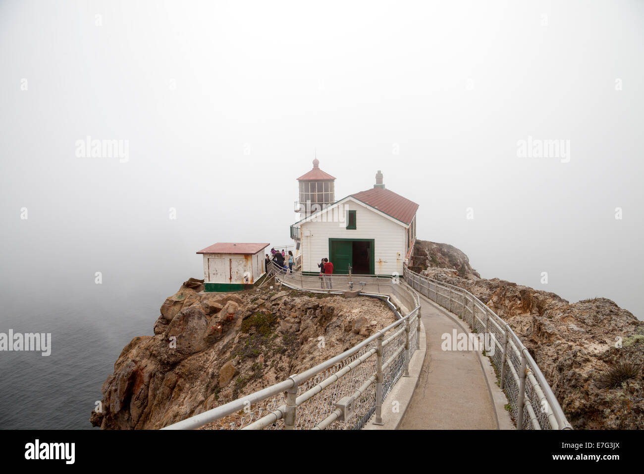 Faro de Point Reyes, Point Reyes National Seashore, Península de Point Reyes, Marin County, California, EE.UU. Foto de stock