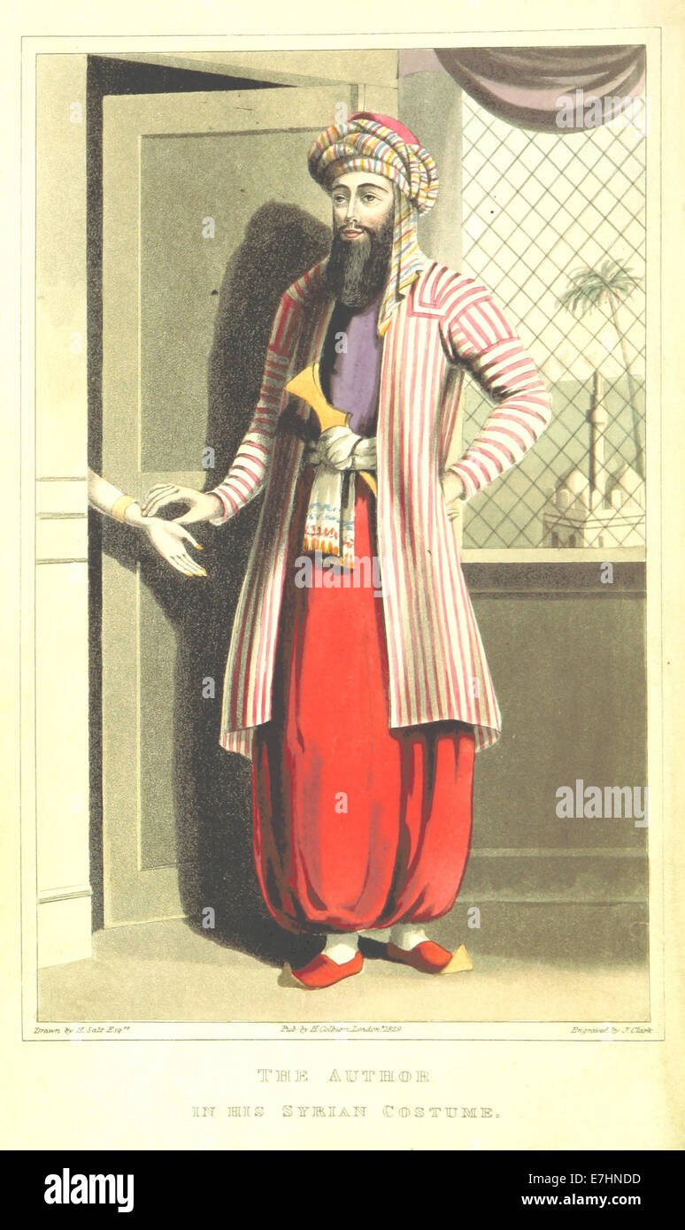 1829) Richard Robert Madden, en traje de Siria Fotografía de stock - Alamy