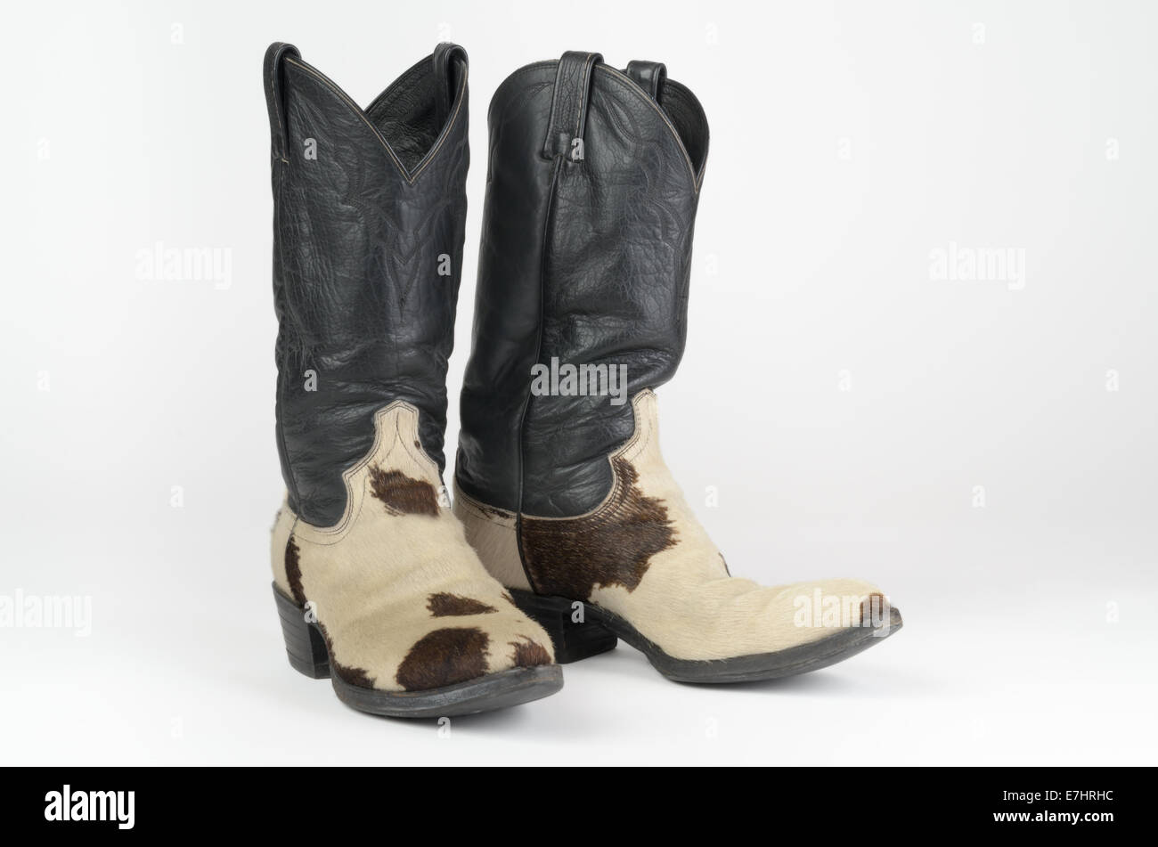 Piel de Vaca (cabello) botas de vaquero Fotografía de stock - Alamy