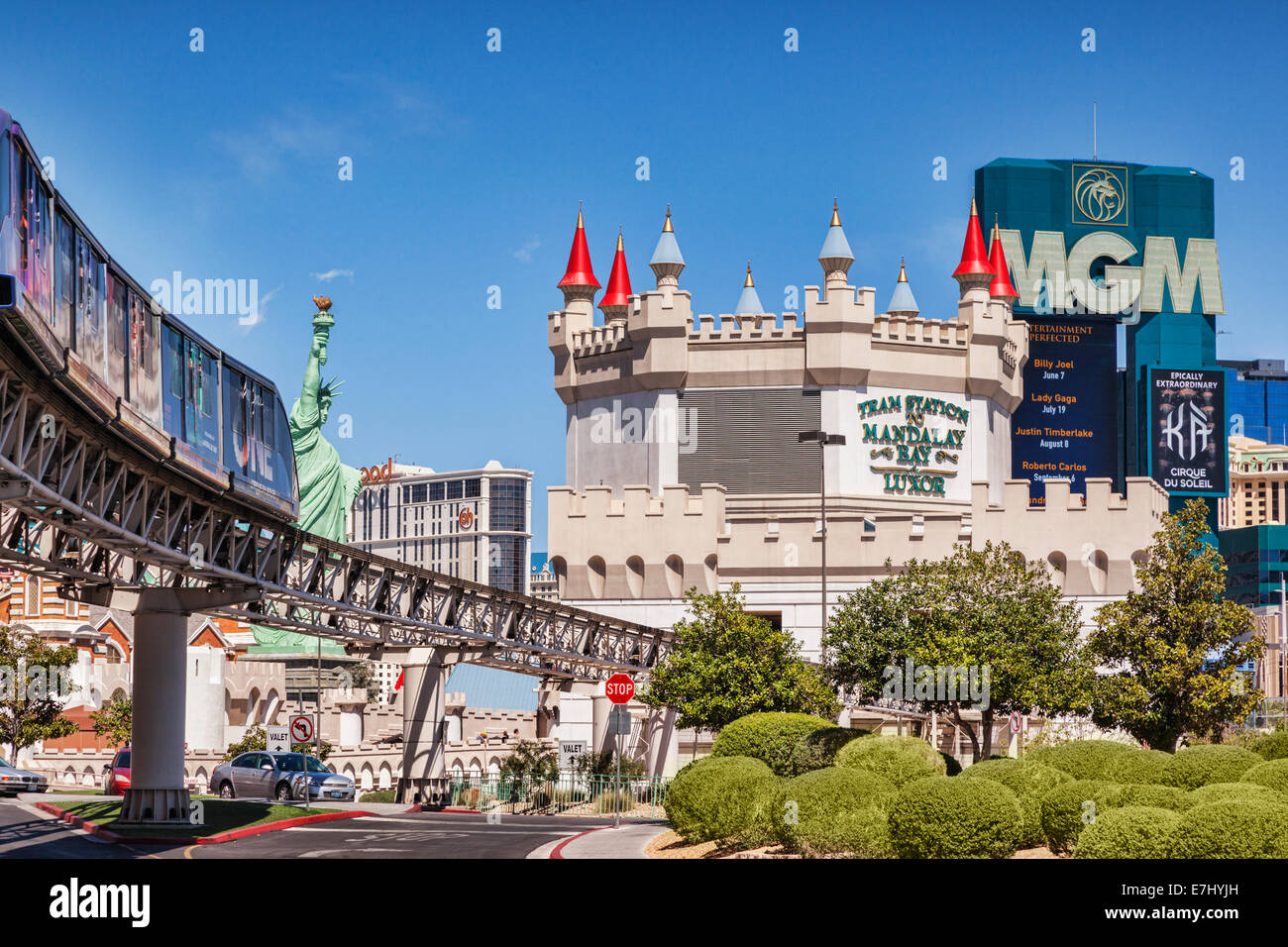 Escena de la calle en Las Vegas, Nevada, EE.UU. Foto de stock