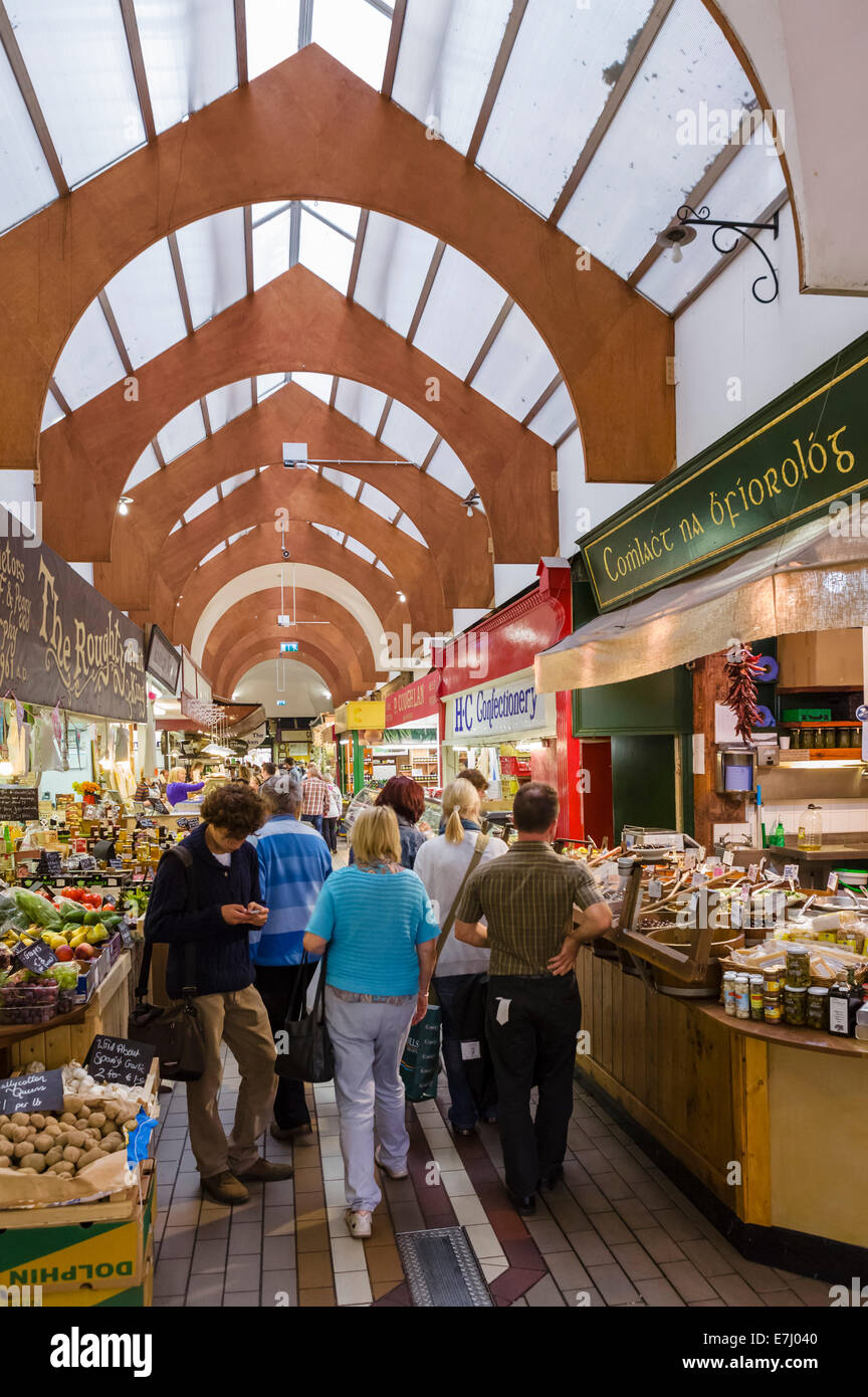 El mercado inglés en la ciudad de Cork, en el condado de Cork, República de Irlanda Foto de stock
