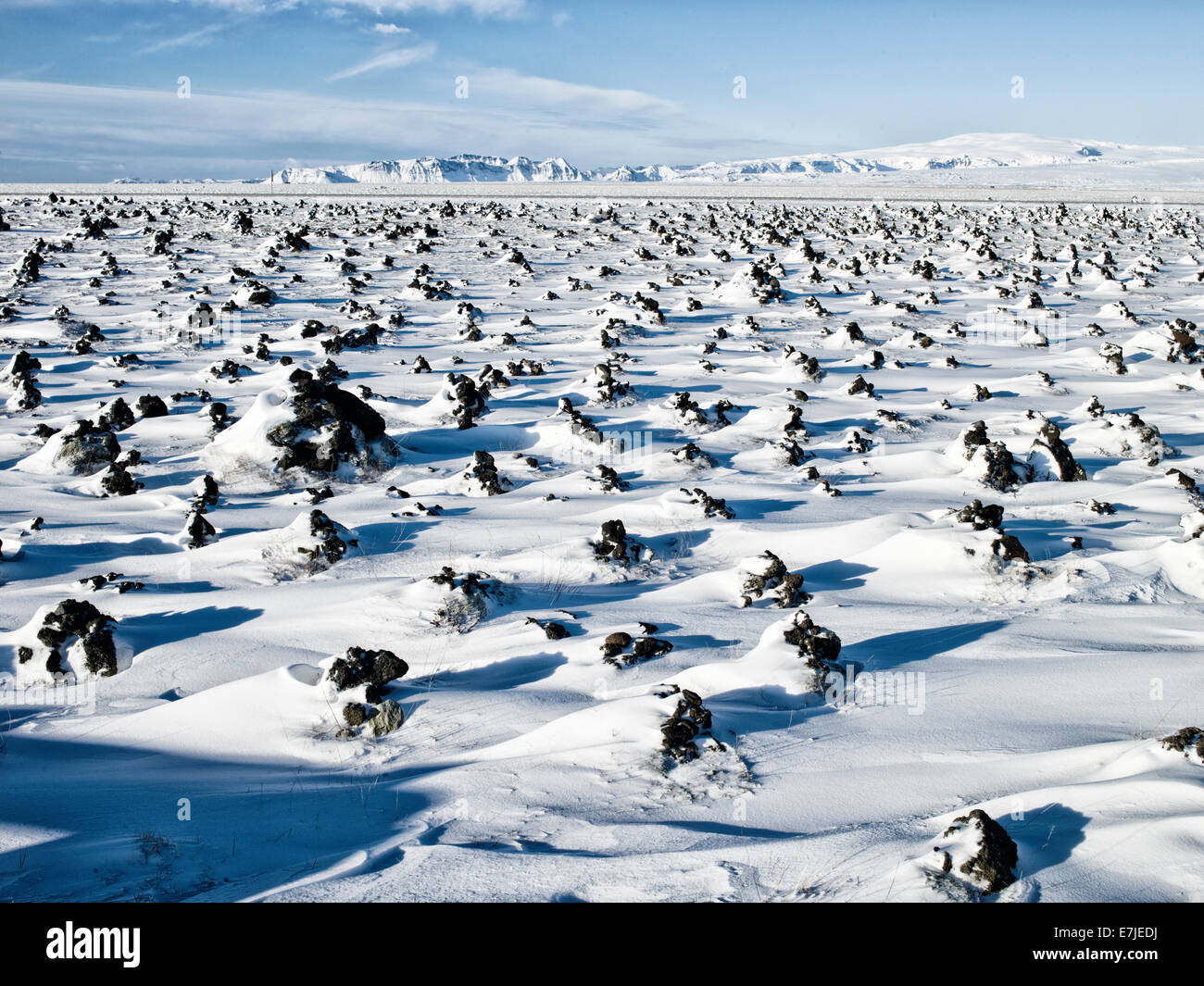 Nivel del río, isla, Islandia, Europa, Laufskalavarda Kirkjubaejarkklaustur, Mýrdalsjökull, Europa septentrional, picnic, ring road, Foto de stock