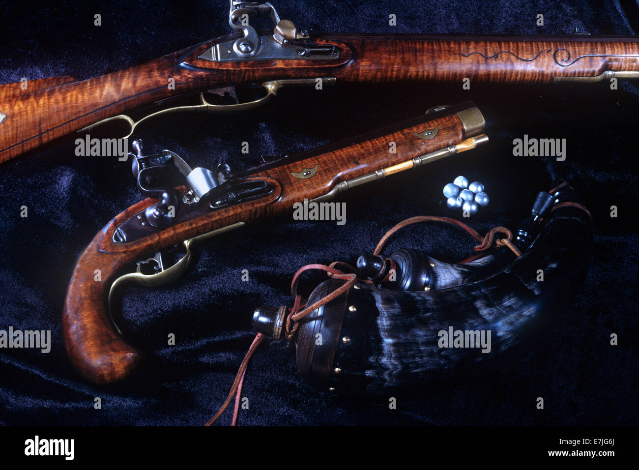 Colección privada, armas coloniales, Valley Forge, Pennsylvania Foto de stock