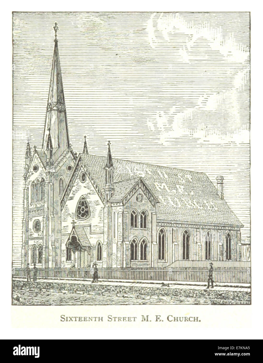 FARMER (1884), Detroit, p625 16ª Calle Iglesia Metodista Episcopal Foto de stock