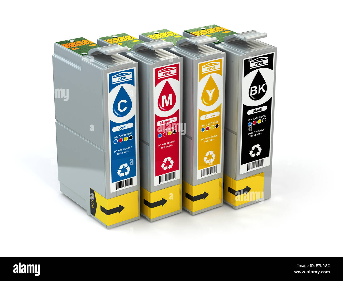 CMYK. para impresora inyección de color. 3d Fotografía de stock - Alamy