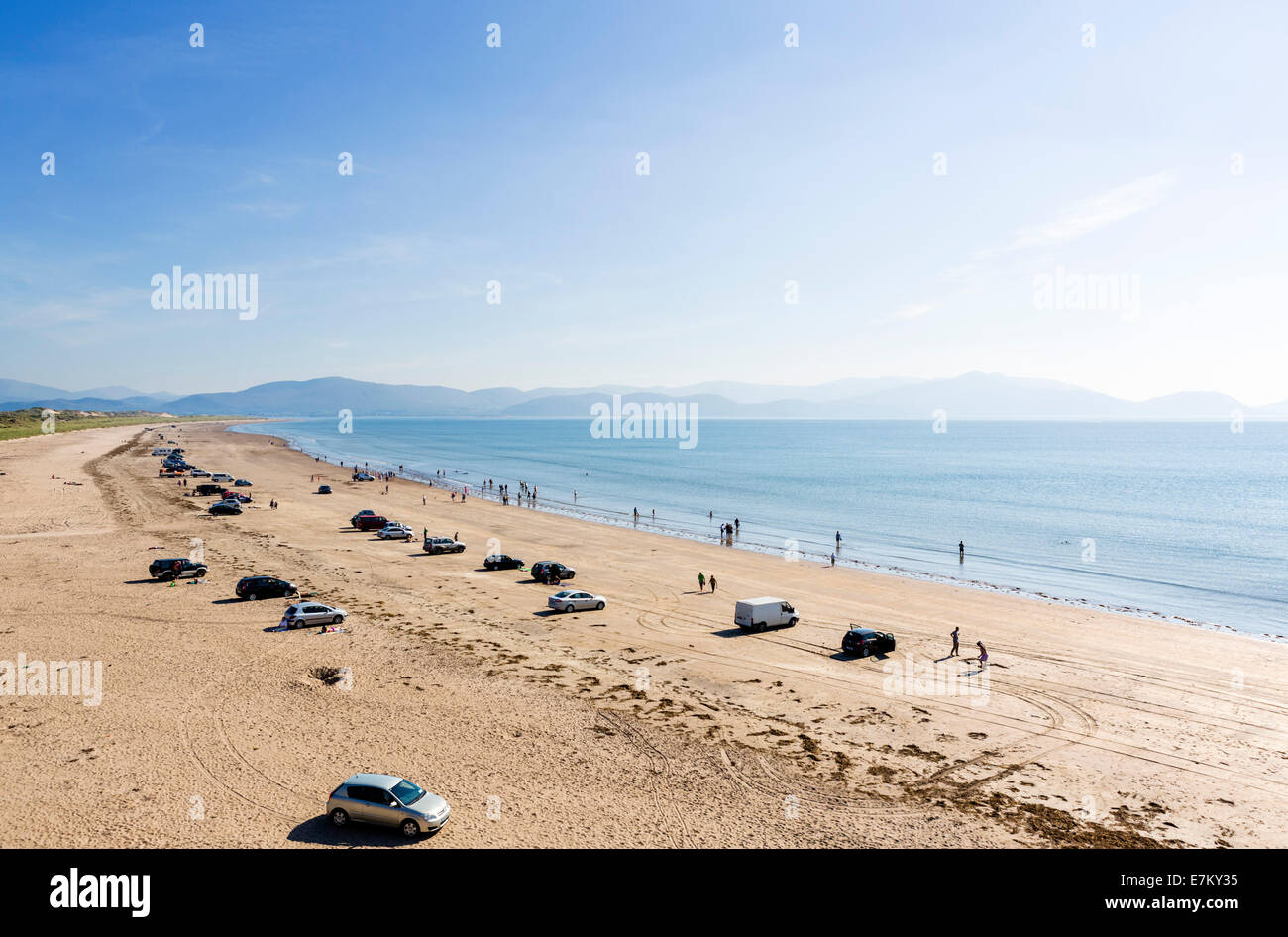 Inch Strand en la península Dingle, Condado de Kerry, República de Irlanda Foto de stock