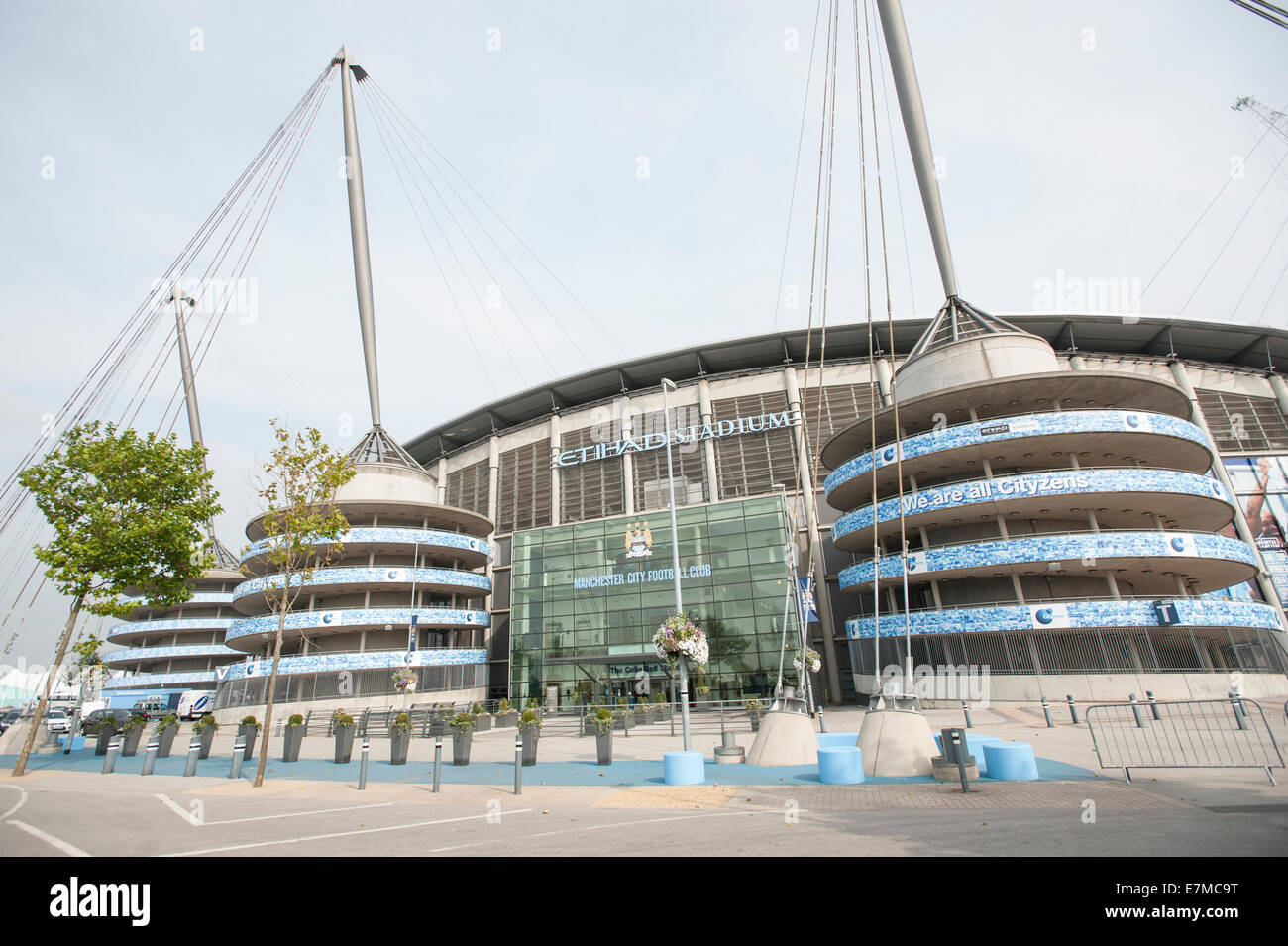 Manchester City F.C. El estadio Etihad Stadium. Foto de stock