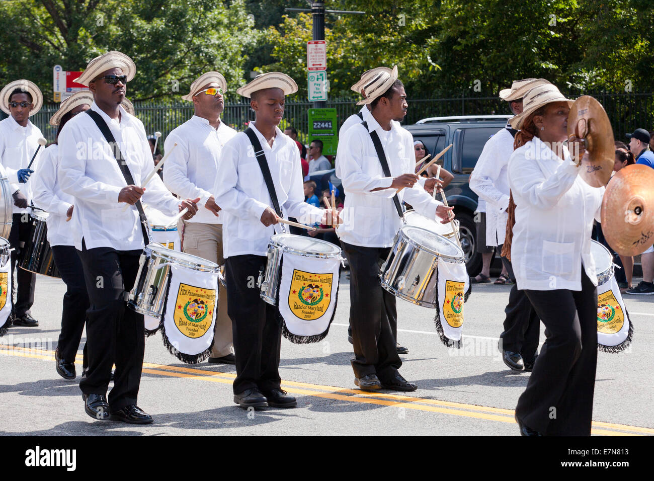 Afro-Panamanian Marching Band Foto de stock