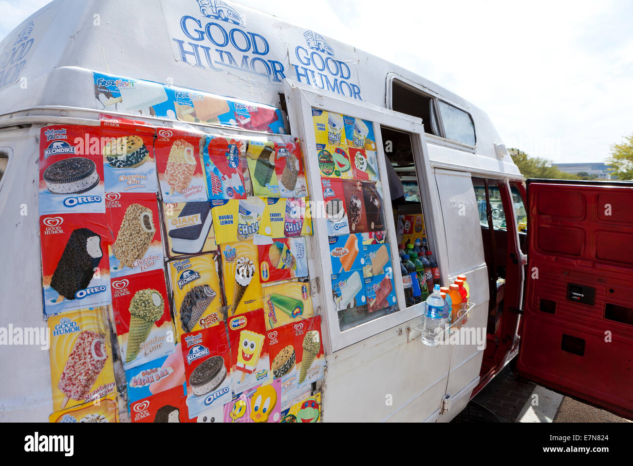 Buen humor camión de helados - EE.UU. Foto de stock