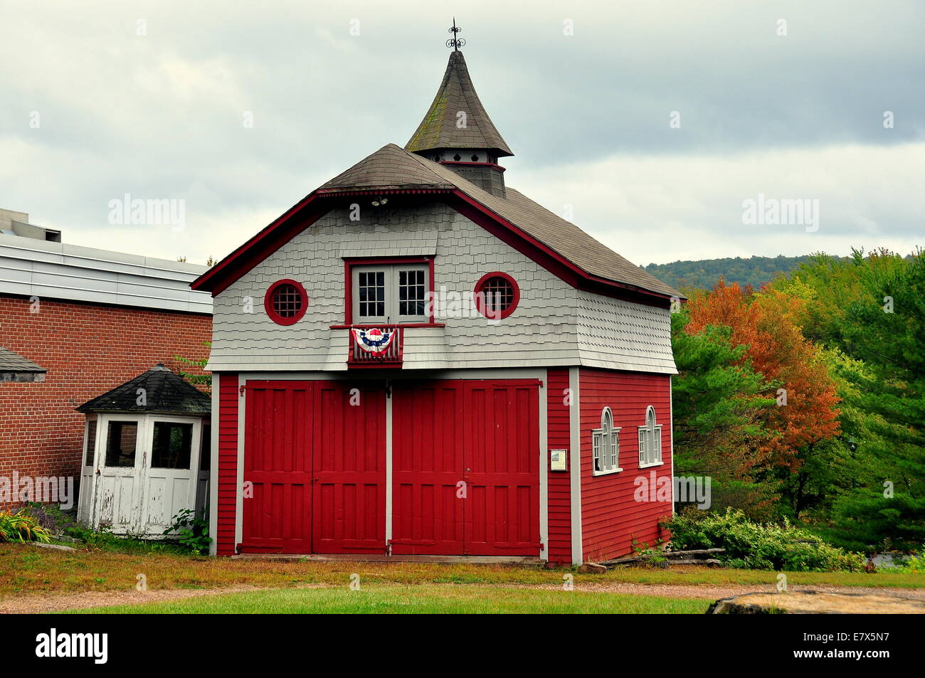 Simsbury, Connecticut 1885 Carriage House en el antiguo Museo de la Sociedad Histórica de