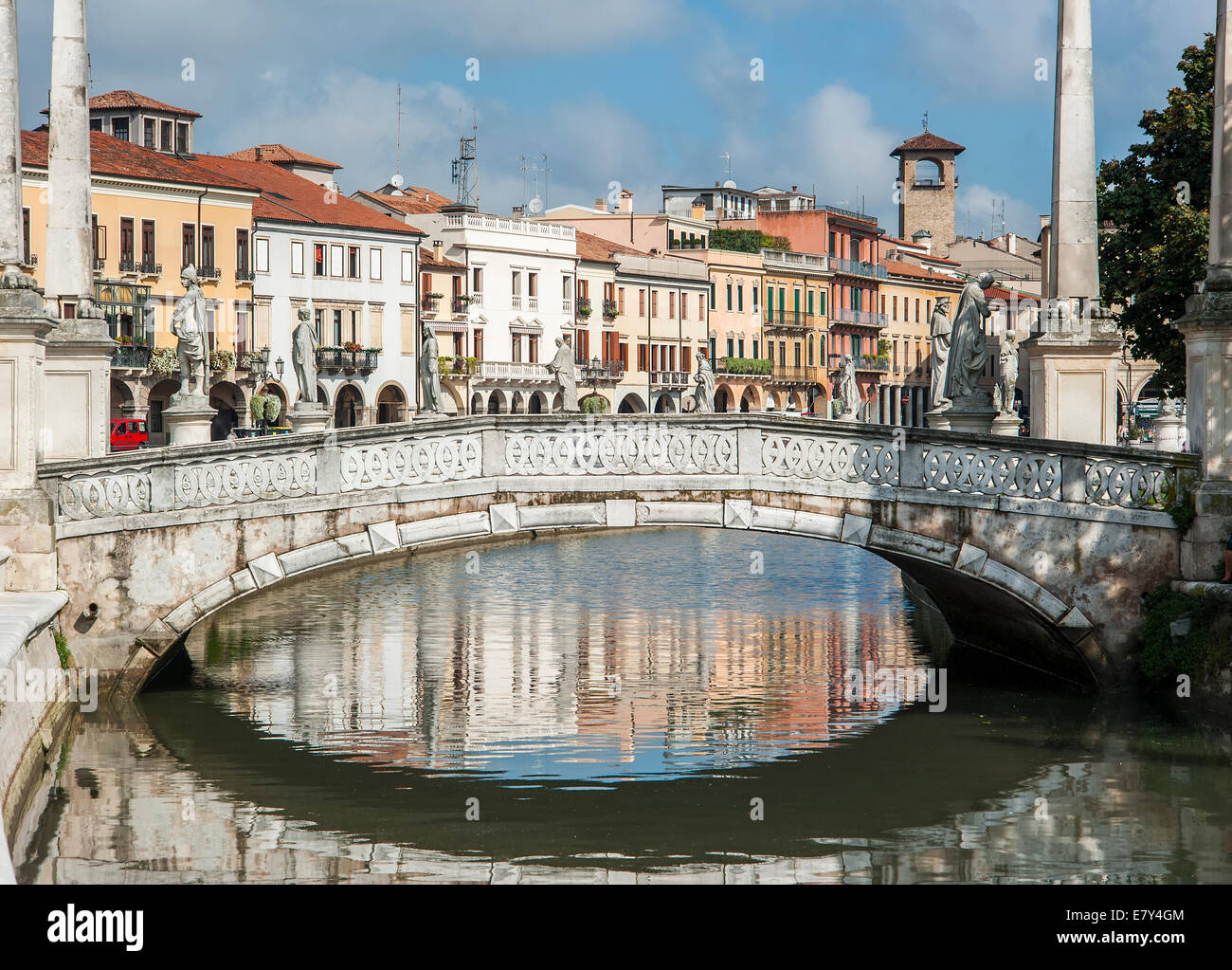 Al norte de la ciudad italiana de Padua, en la región de Veneto, ciudad gemela de Venecia y Treviso, Foto de stock