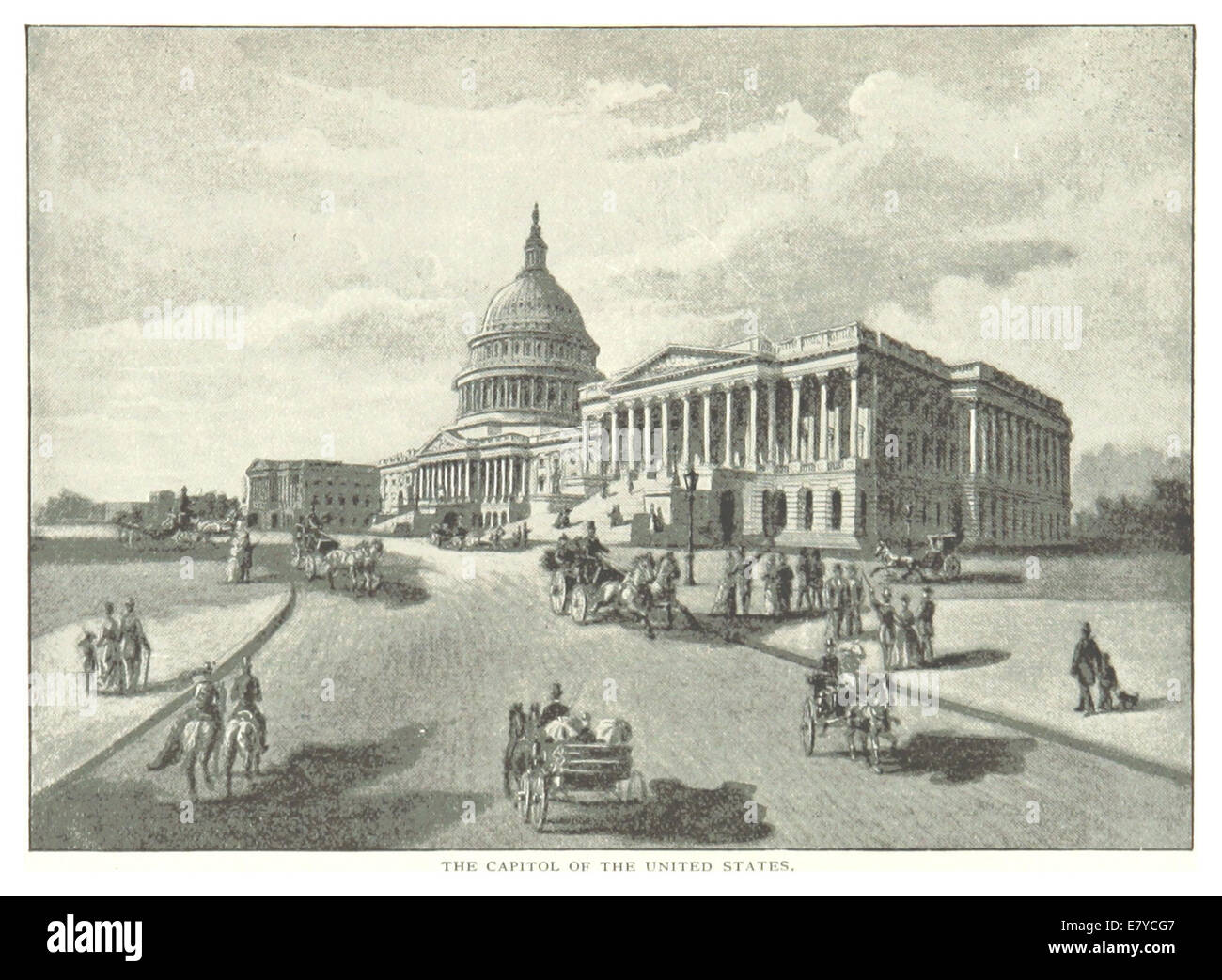 PRR(1893) P071 - El Capitolio de Washington D.C. Foto de stock
