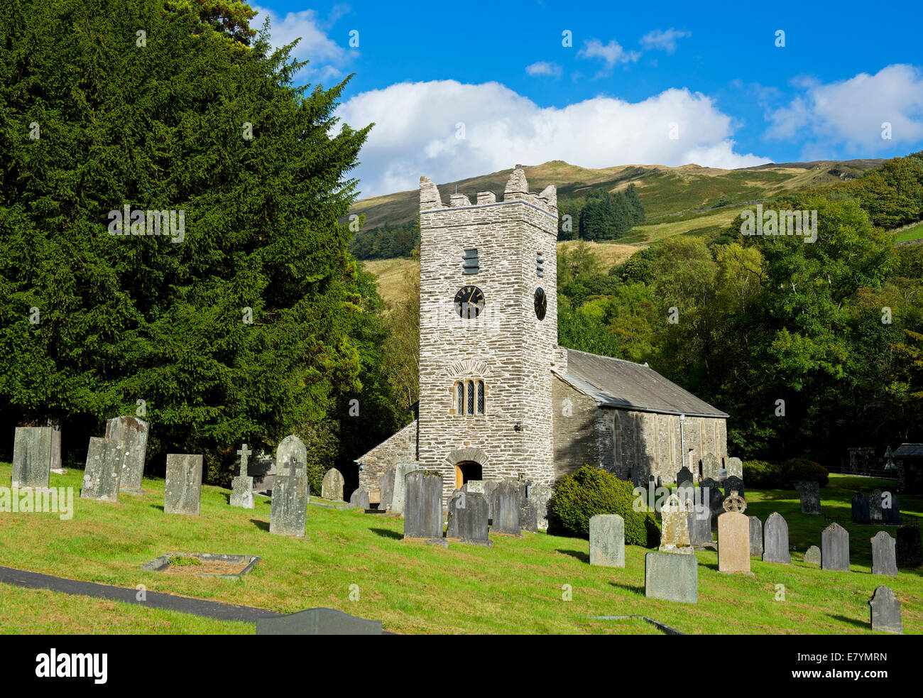Iglesia de Jesús, Troutbeck, Lake District National Park, Cumbria, Inglaterra Foto de stock