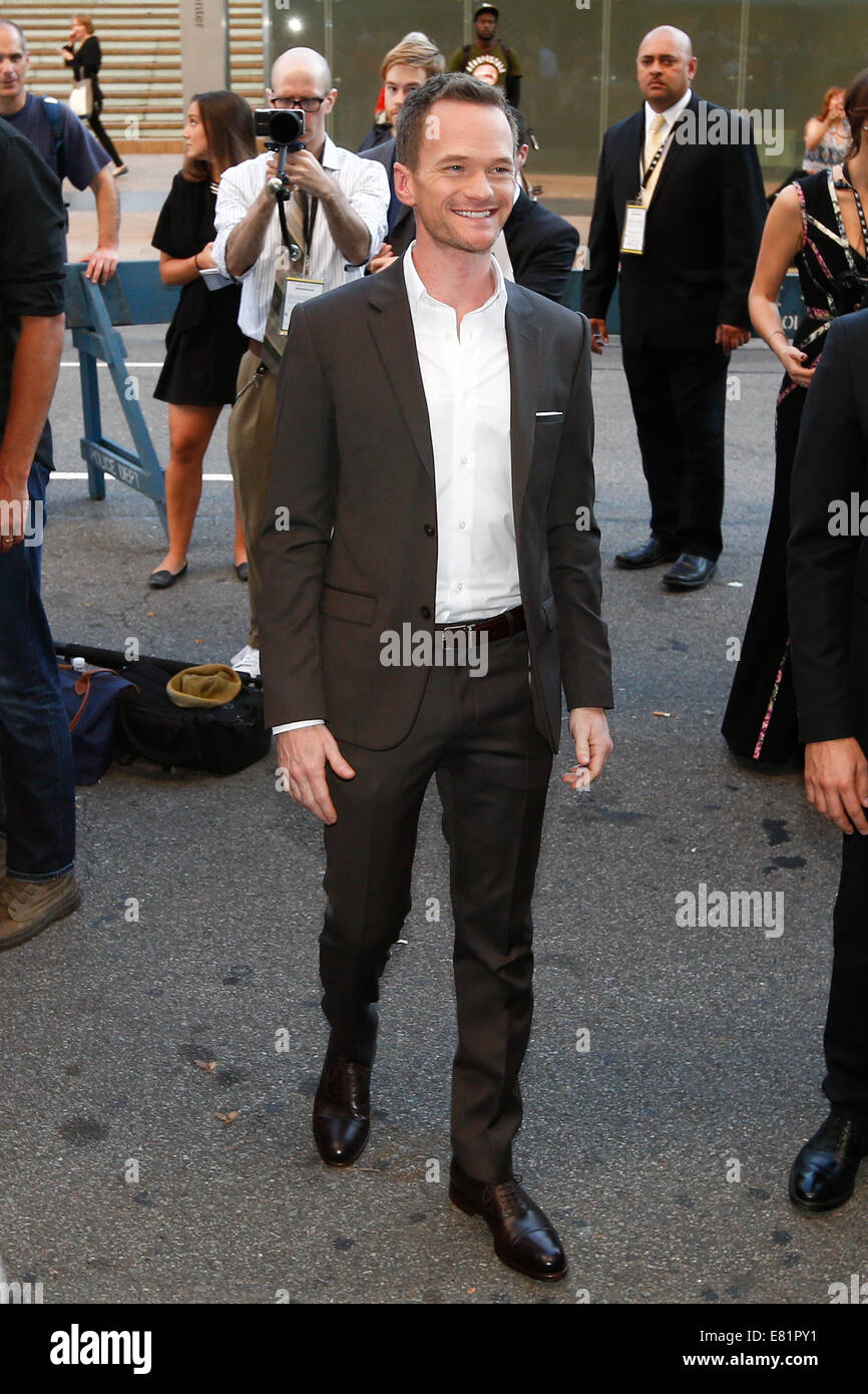 Nueva York-Sep 26: El Actor Neil Patrick Harris asiste al estreno mundial de 'Gone Girl' en el 52º Festival de Cine de Nueva York en Alice Tully Hall, el 26 de septiembre de 2014 en la Ciudad de Nueva York. Foto de stock
