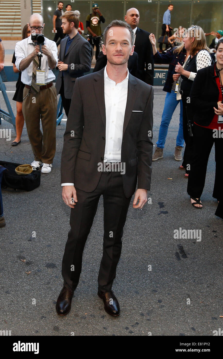 Nueva York-Sep 26: El Actor Neil Patrick Harris asiste al estreno mundial de 'Gone Girl' en el 52º Festival de Cine de Nueva York en Alice Tully Hall, el 26 de septiembre de 2014 en la Ciudad de Nueva York. Foto de stock