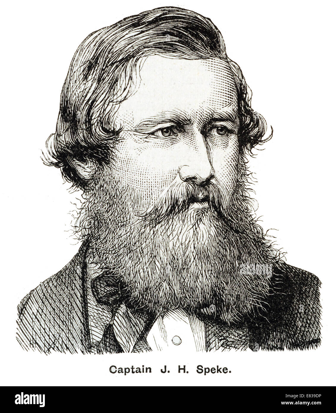 El capitán John Hanning Speke African explorer 4 de mayo de 1827 - 15 de septiembre de 1864 Foto de stock