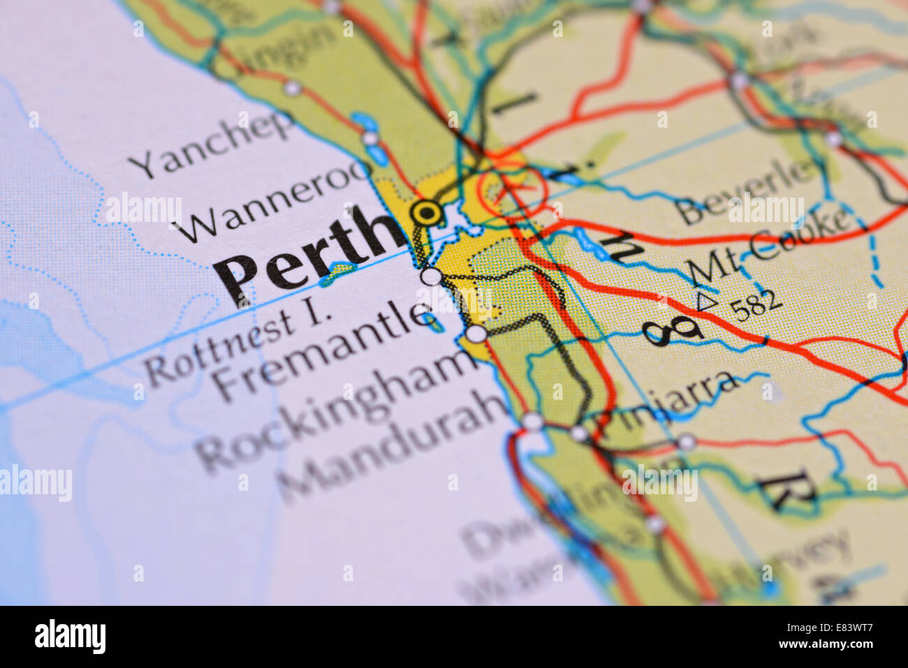 Perth map fotografías e imágenes de alta resolución Alamy