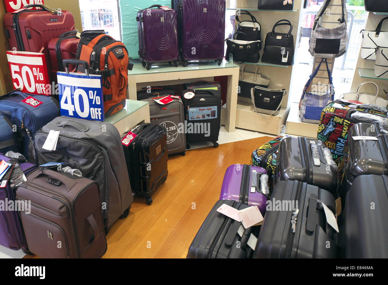 y maletas para venta en tienda el norte de Sydney, Australia Fotografía de stock Alamy