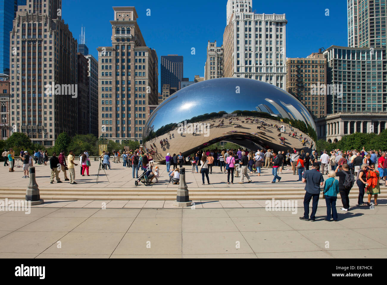 El parque del milenio de chicago fotografías e imágenes de alta