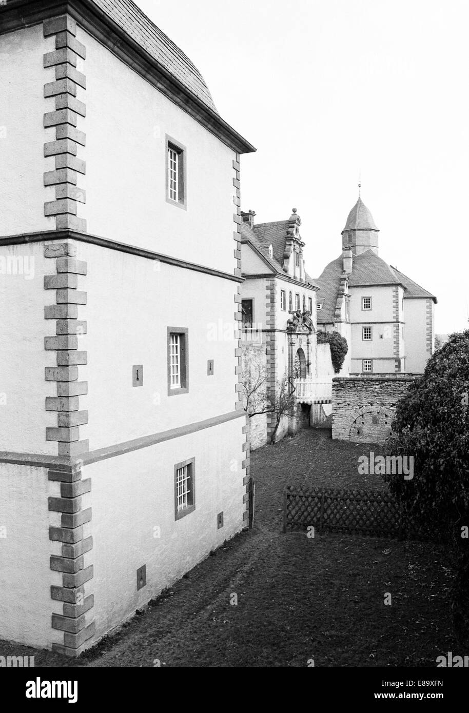 Achtziger Jahre, en Eringerfeld Barockschloss Geseke-Eringerfeld, Ostwestfalen, Nordrhein-Westfalen Foto de stock