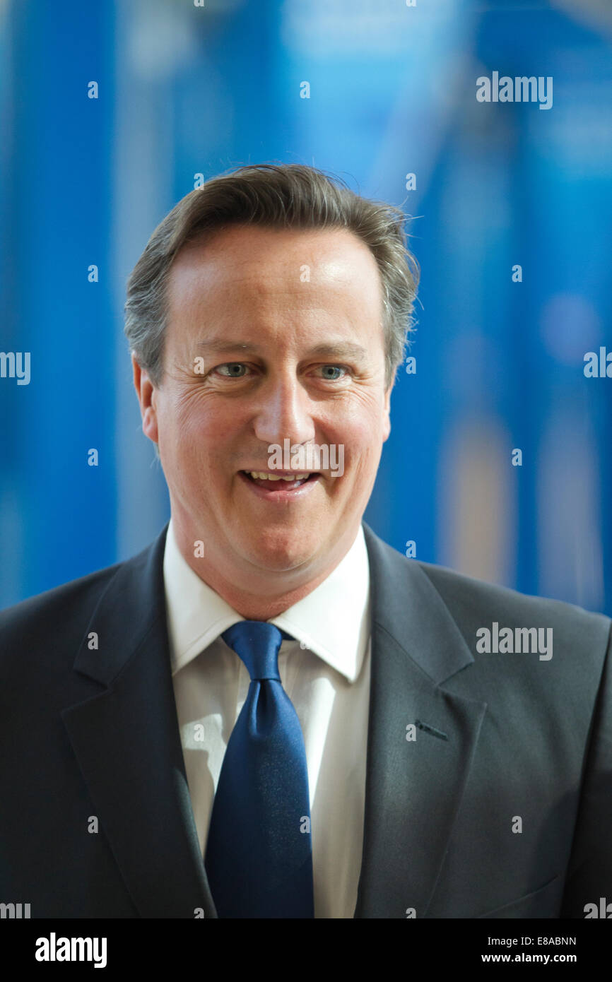 David Cameron, Primer Ministro del Reino Unido, en la Conferencia de Otoño del Partido Conservador, Birmingham, Reino Unido Foto de stock