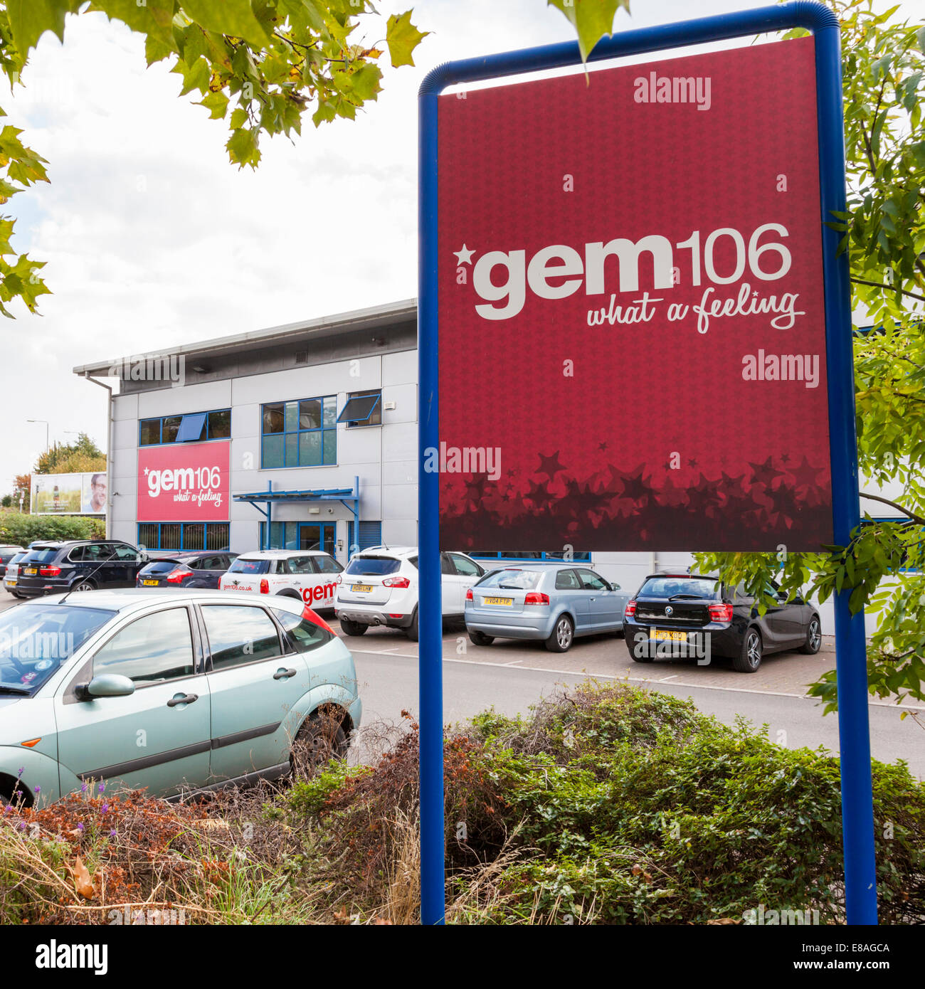 Gem 106, una estación de radio local en Nottingham, Inglaterra, Reino Unido. Foto de stock
