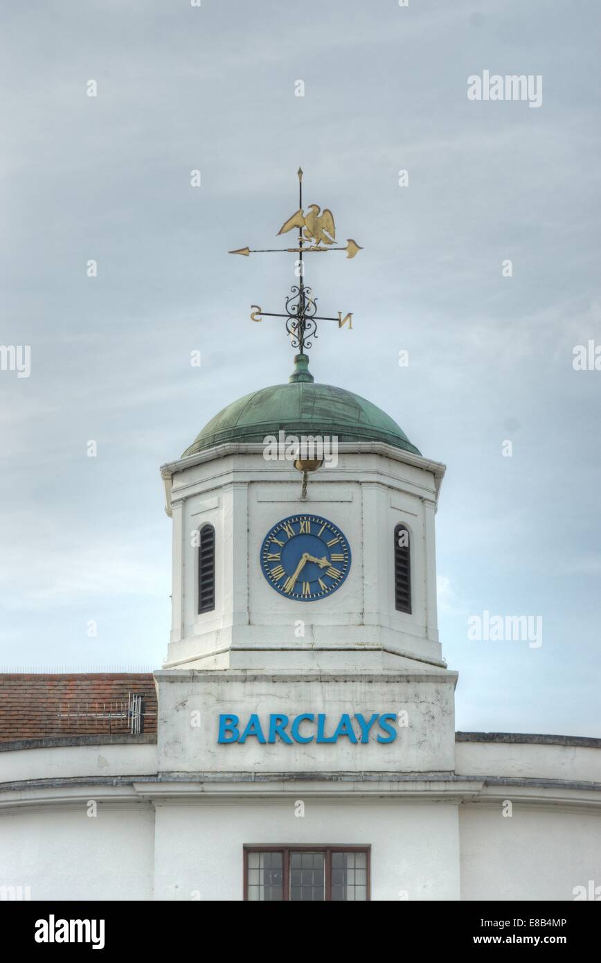 Barclays Bank firmar Stratford upon Avon Foto de stock