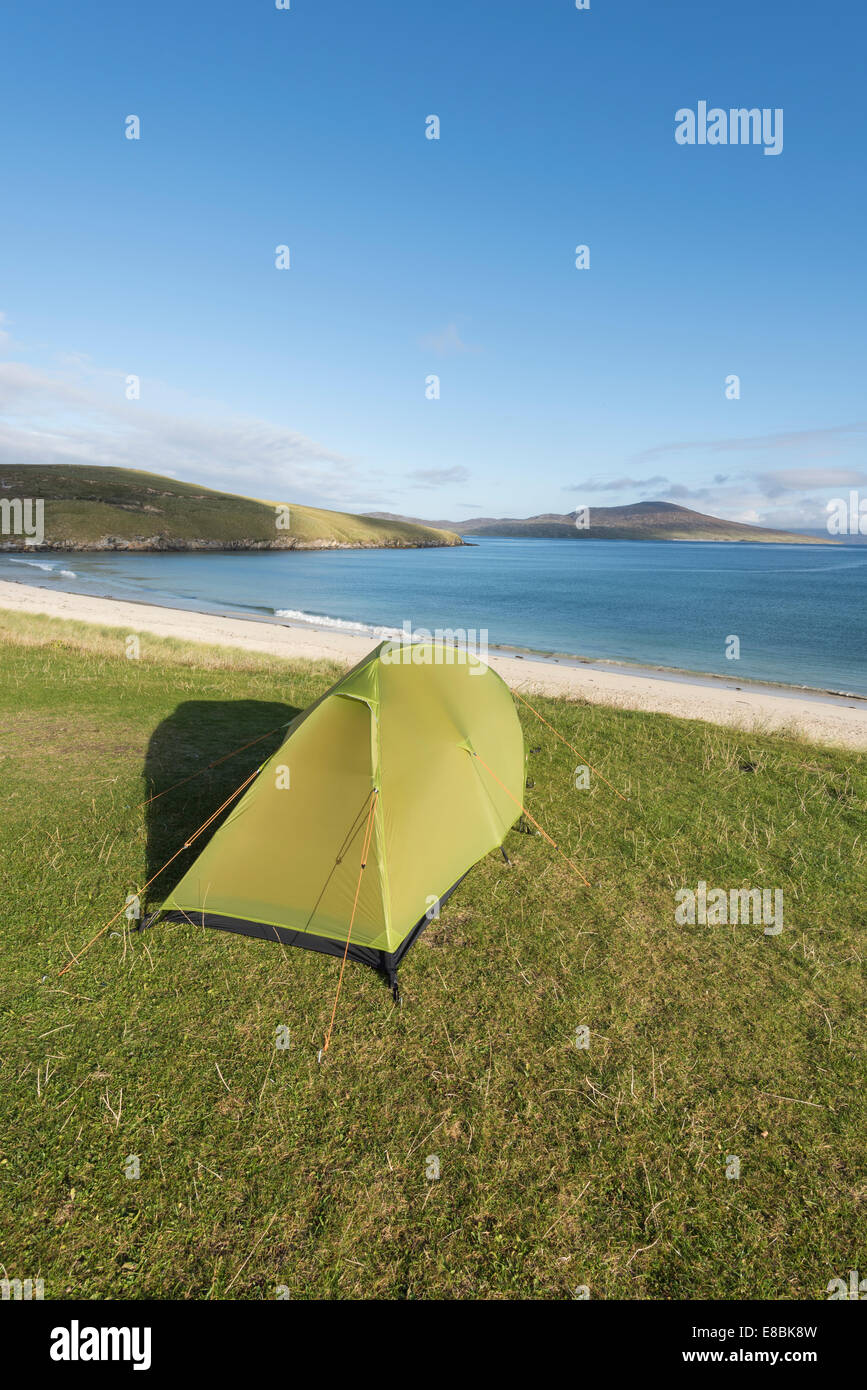 Camping Horgabost, Isla de Harris, Hébridas Exteriores, Escocia Foto de stock