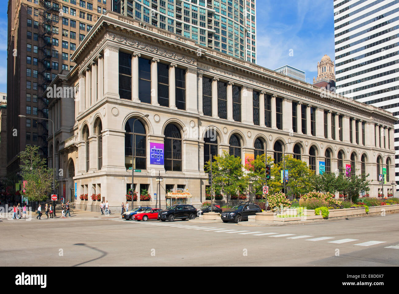 Centro Cultural de Chicago, Biblioteca Pública, el Centro de Cultura Foto de stock