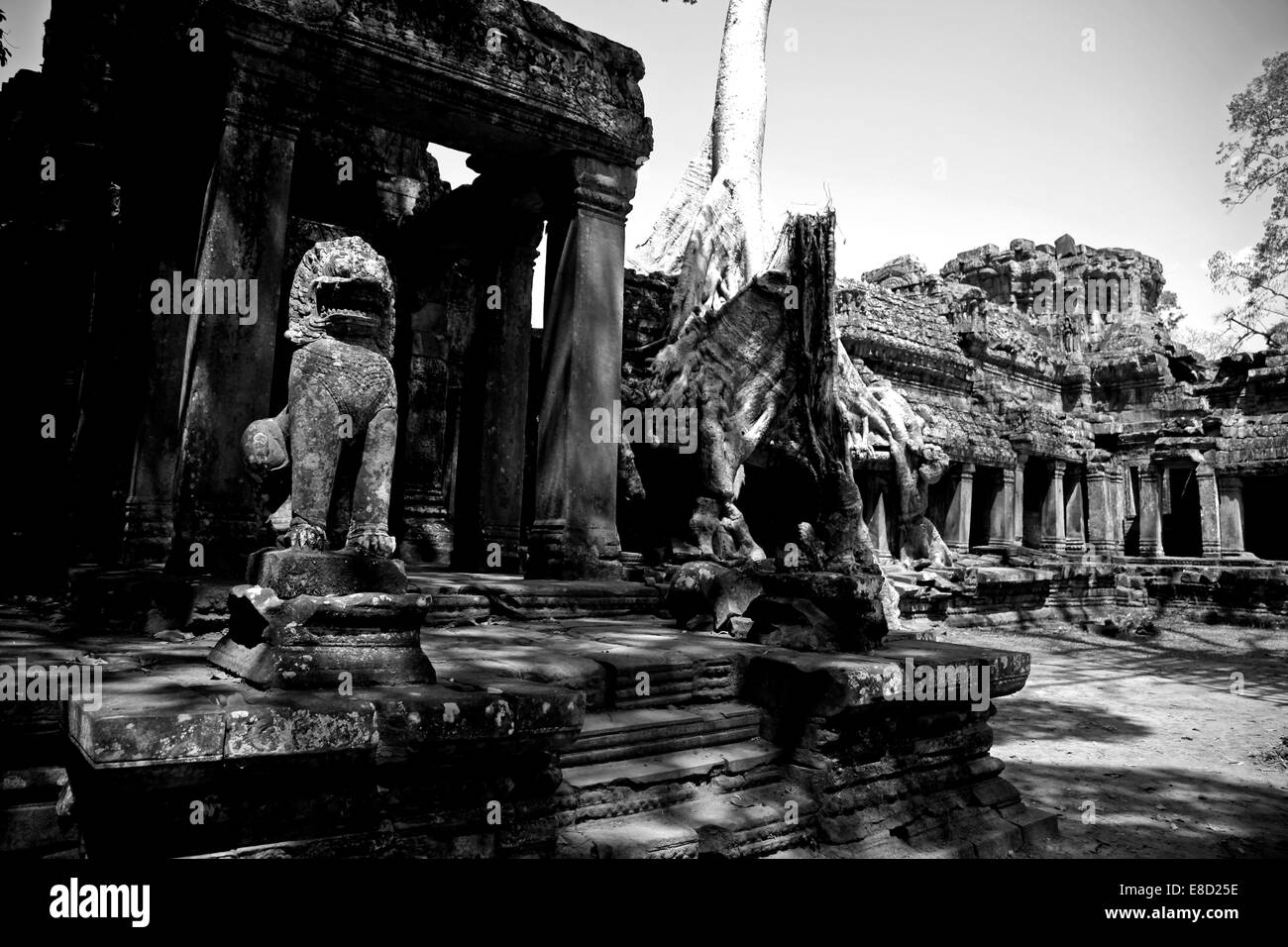 East Entrance, Templo de Preah Khan, Angkor Wat, Camboya Foto de stock