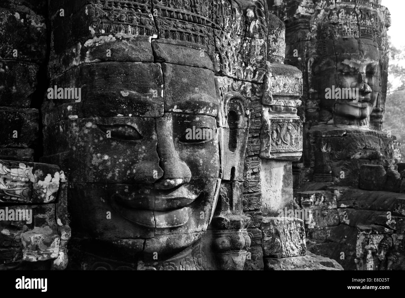 Templo Bayon, Angkor Wat, Camboya Foto de stock