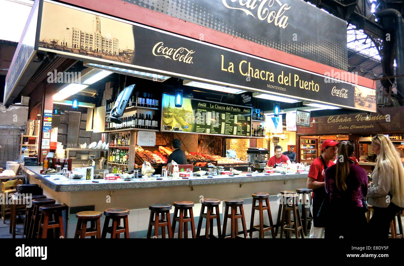 La Chacra del Puerto restaurante Montevideo Uruguay Foto de stock