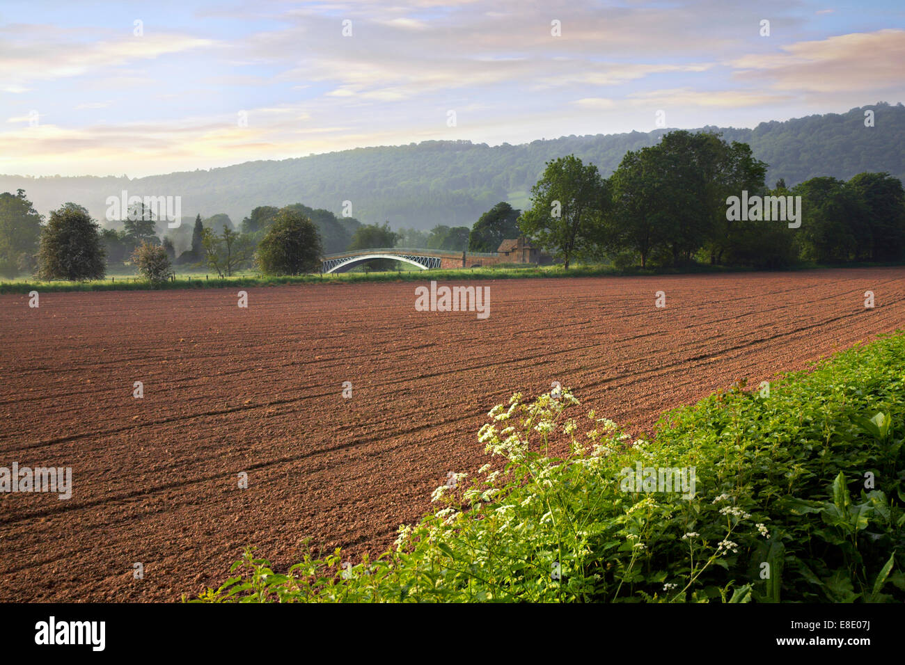 Bigswier en Gloucestershire, Monmouthshire frontera. Foto de stock