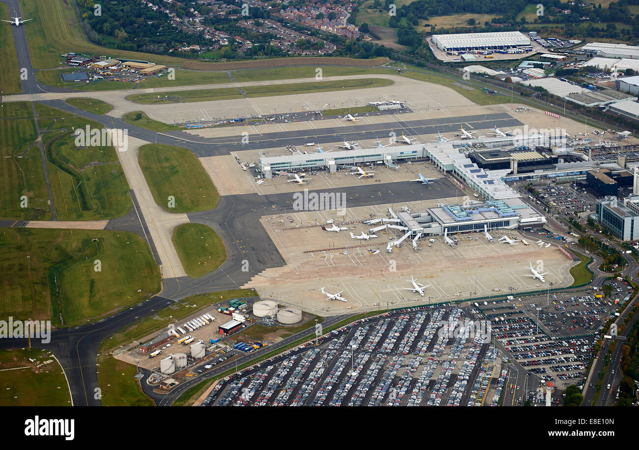 El Aeropuerto de Birmingham, West Midlands, Reino Unido Foto de stock