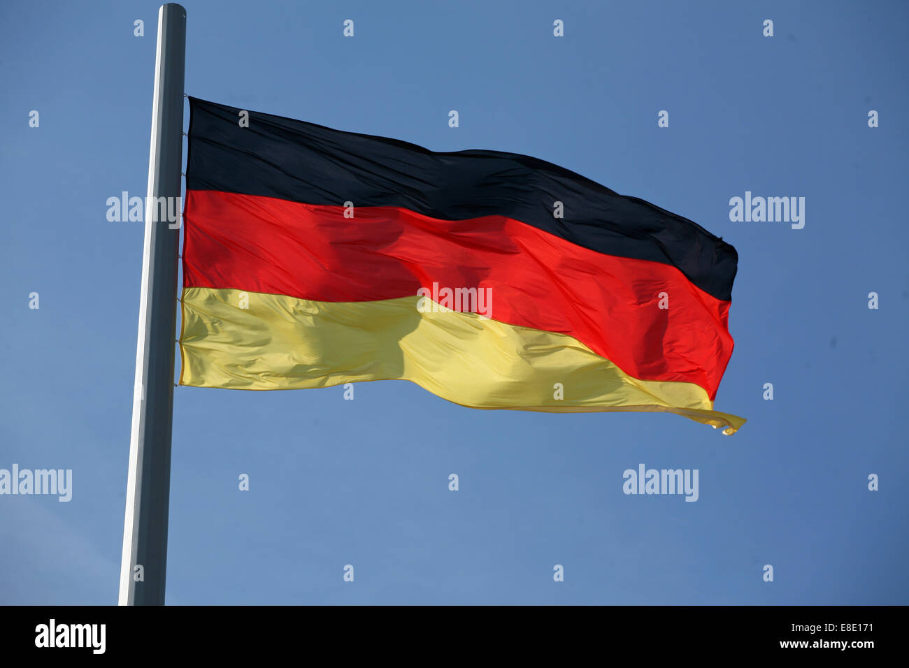 Flagge Deutschland Bundesflagge und Handelsflagge la bandera de Alemania Foto de stock