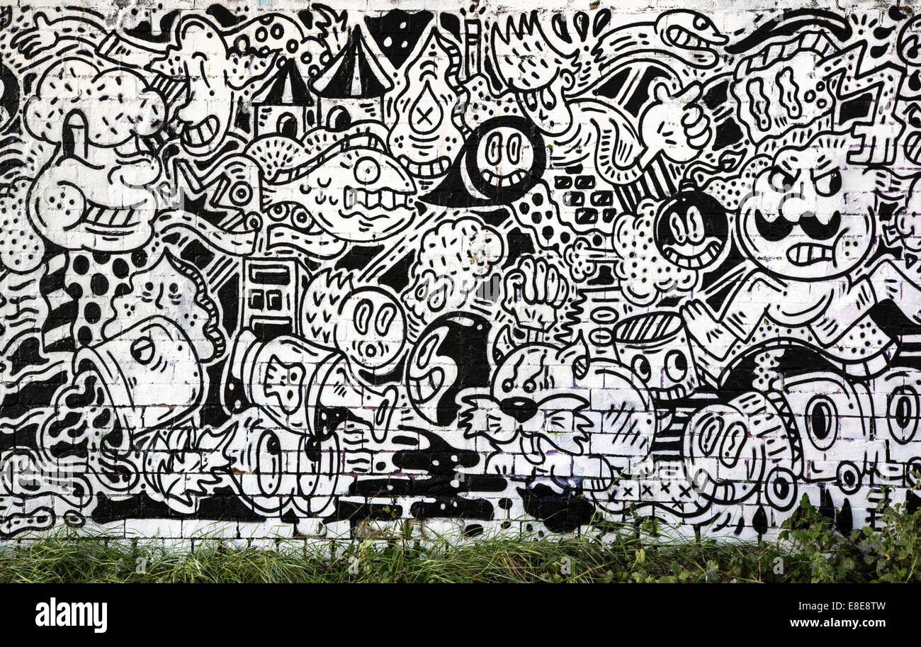 Graffiti de dibujos animados fotografías e imágenes de alta resolución -  Alamy