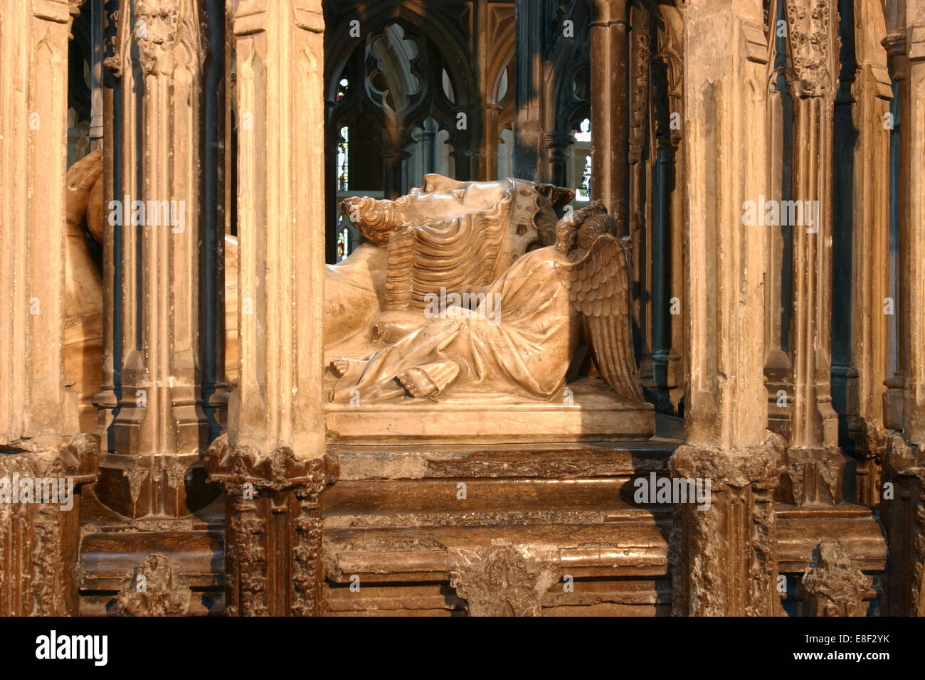 Tumba de Eduardo II, la catedral de Gloucester, Gloucestershire. Foto de stock